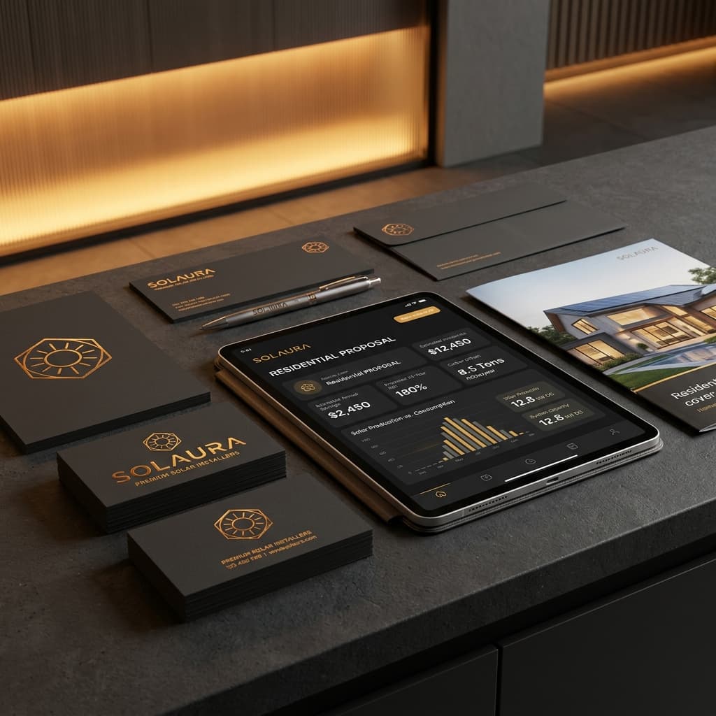 Solar Brand Identity Showcase